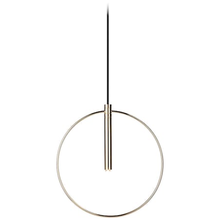 LAMPA wisząca FARO 0553 Amplex okrągła OPRAWA metalowy ZWIS pierścień ring złoty