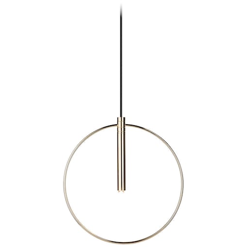 LAMPA wisząca FARO 0553 Amplex okrągła OPRAWA metalowy ZWIS pierścień ring złoty