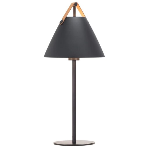 Klasyczna lampka stołowa Strap 46205003 Nordlux do salonu czarna
