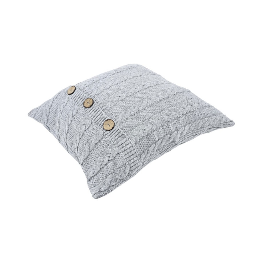 Poszewka dzianinowa bawełniana – VENEZIA POPIEL