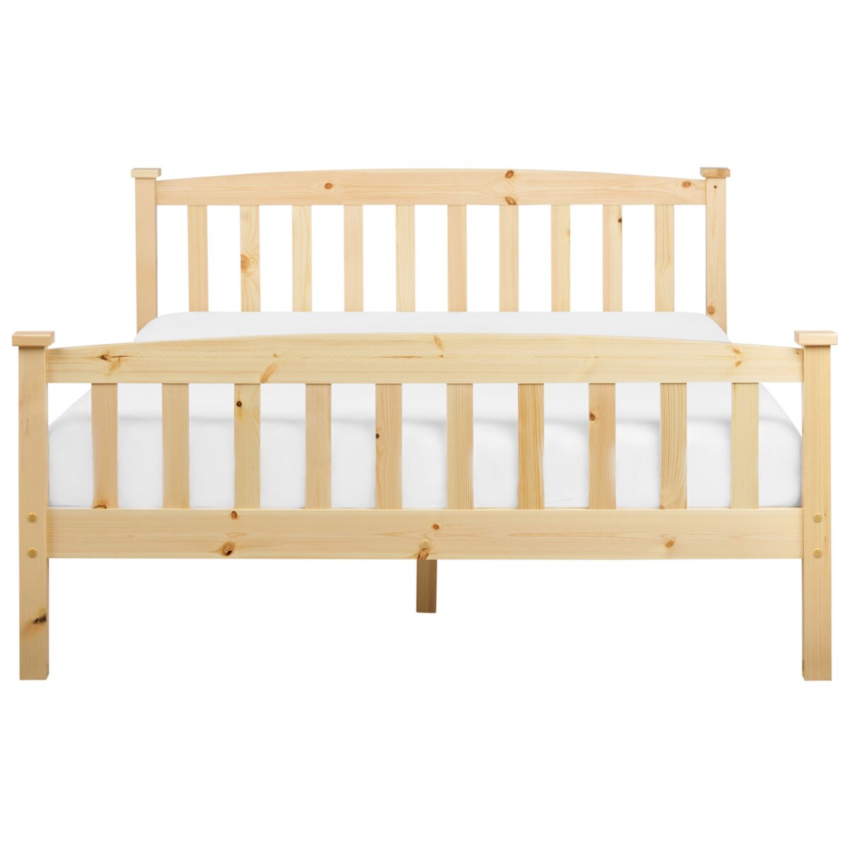 Łóżko drewniane 140 x 200 cm jasne GIVERNY