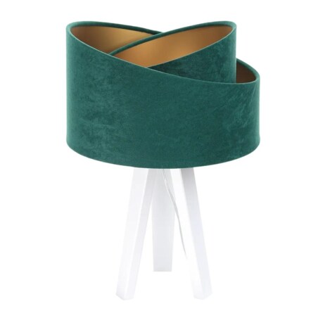 Lampa stołowa GEMSTONE zielona/złota/biała