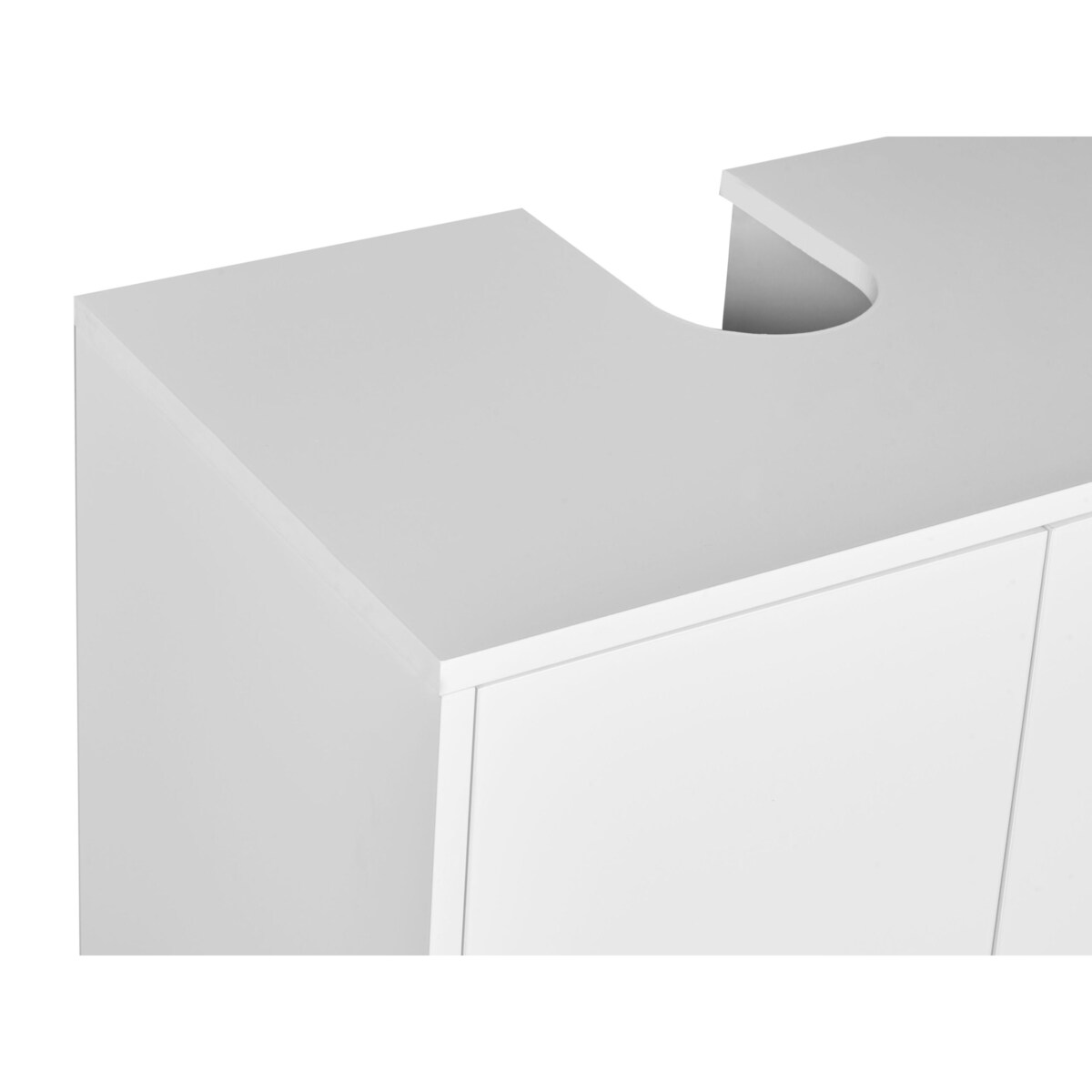 Szafka pod umywalkę jasne drewno z białym NUBES