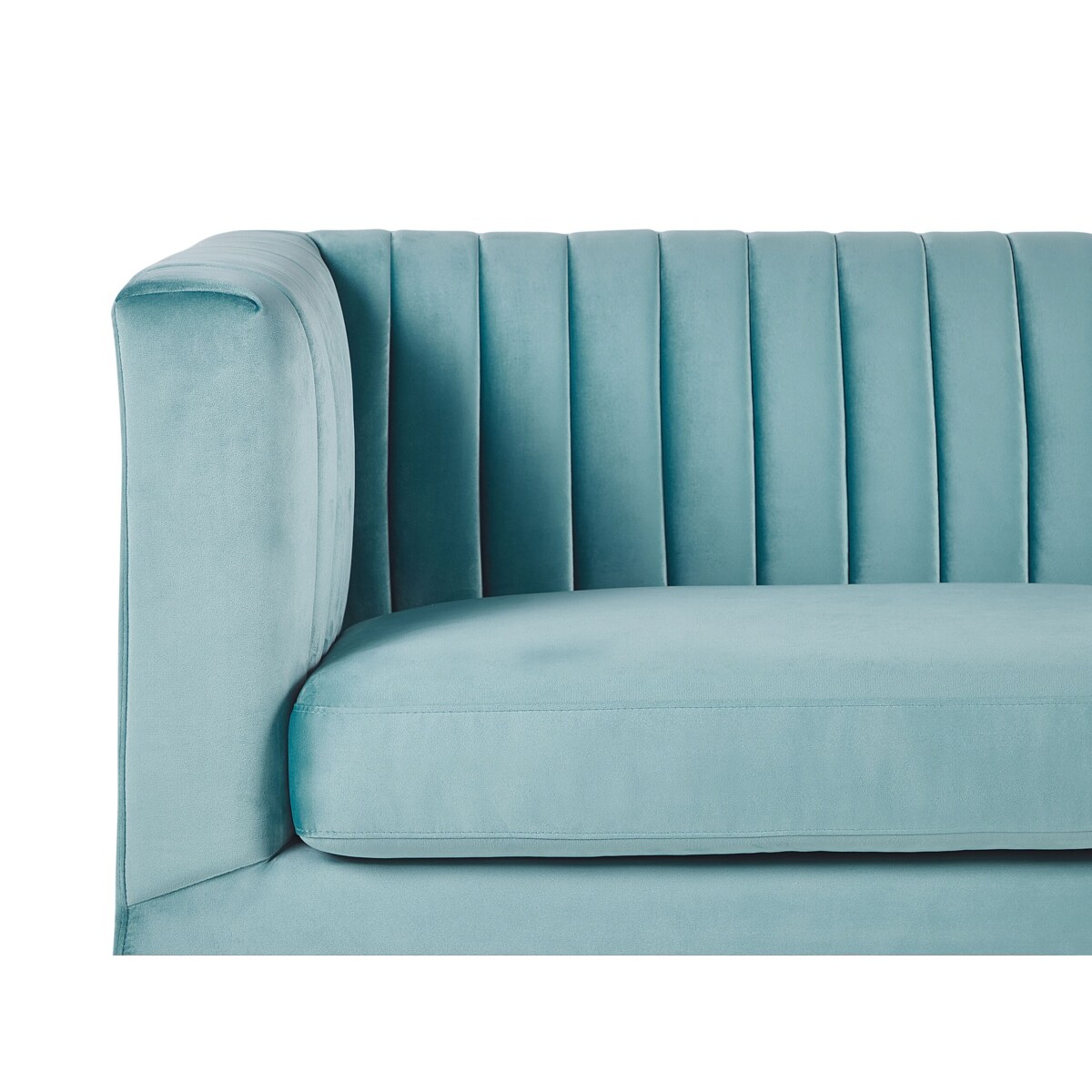 Sofa 3-osobowa welurowa jasnoniebieska ARVIKA