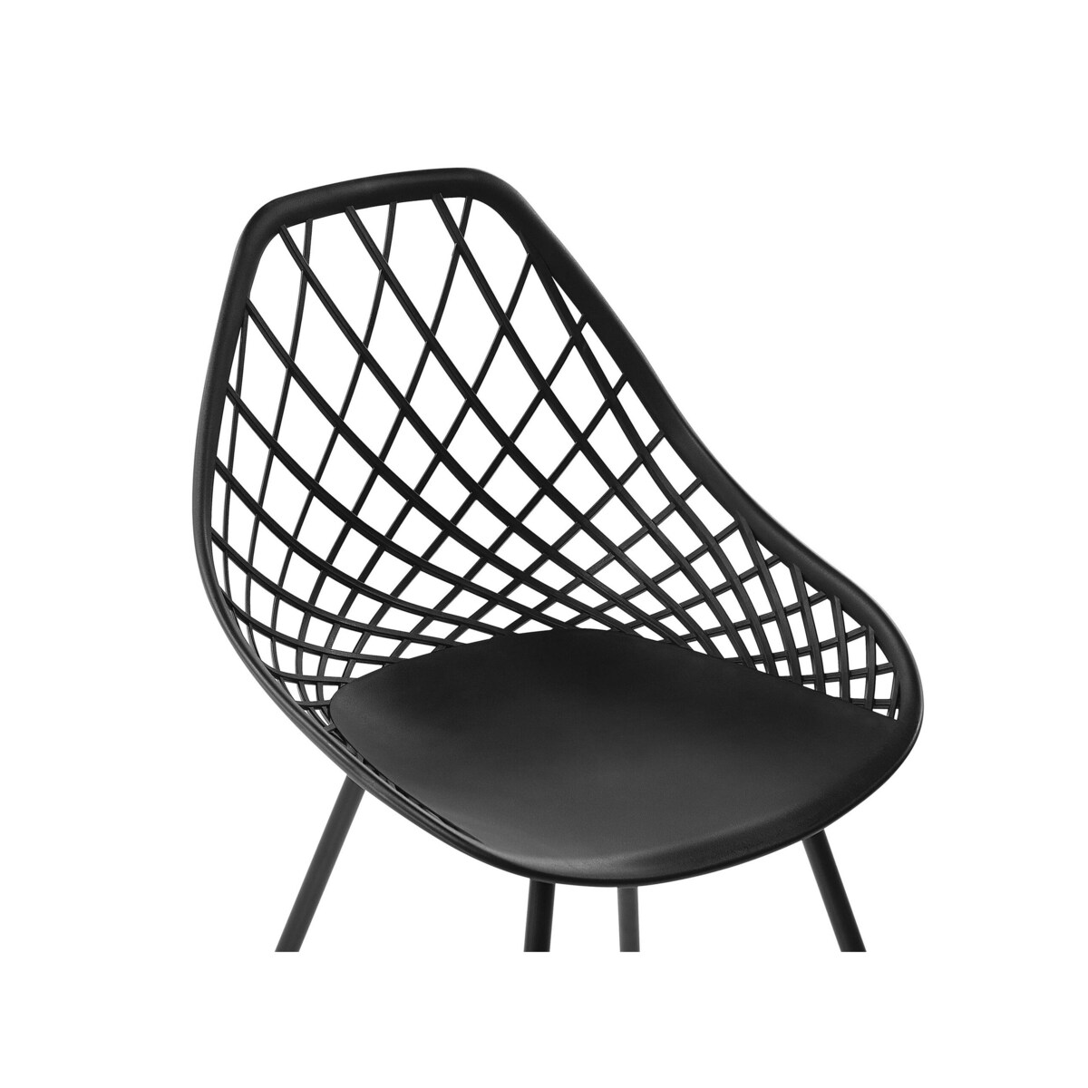 Zestaw 2 krzeseł do jadalni czarny CANTON