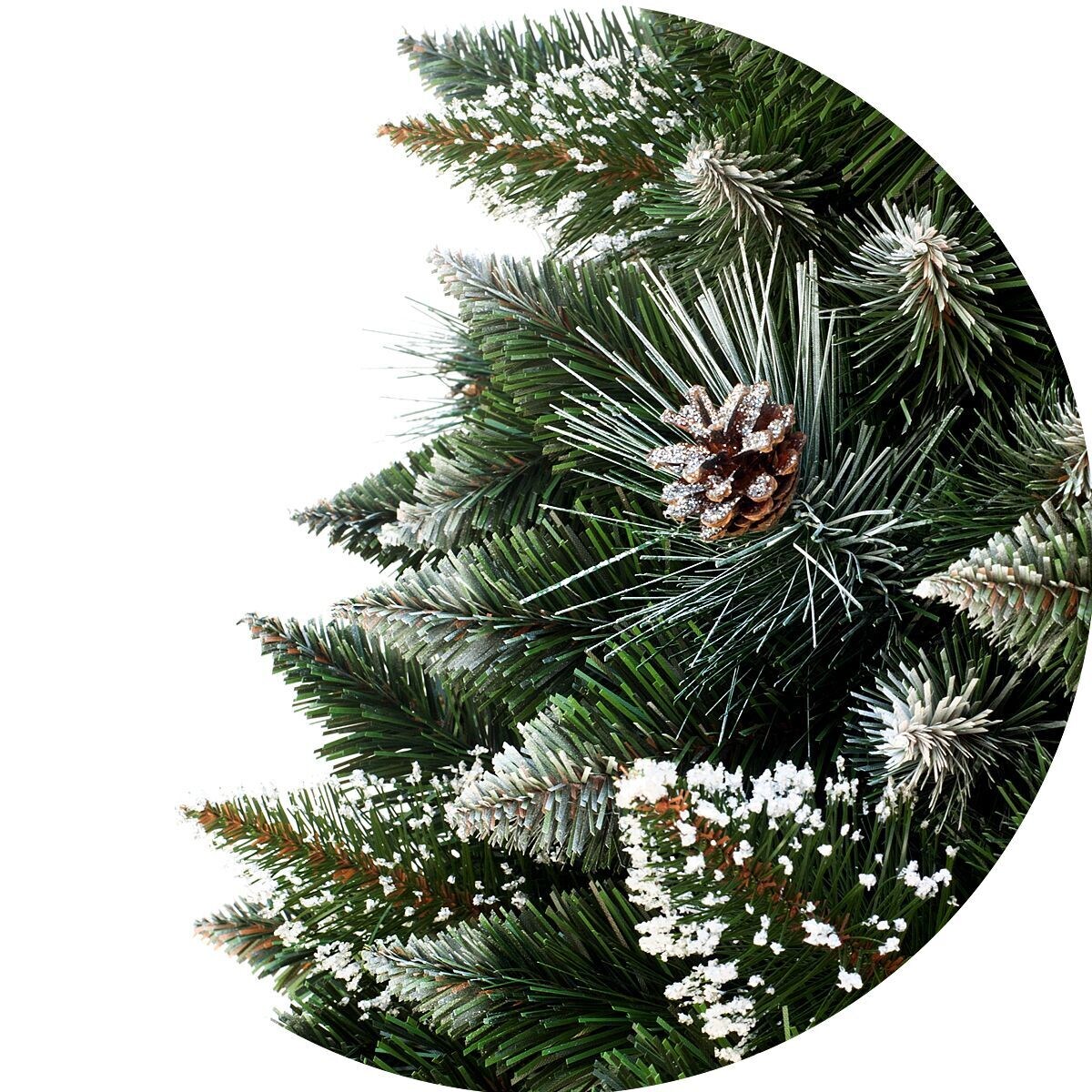 Choinka sztuczna Sosna srebrna z kryształkami na pniu