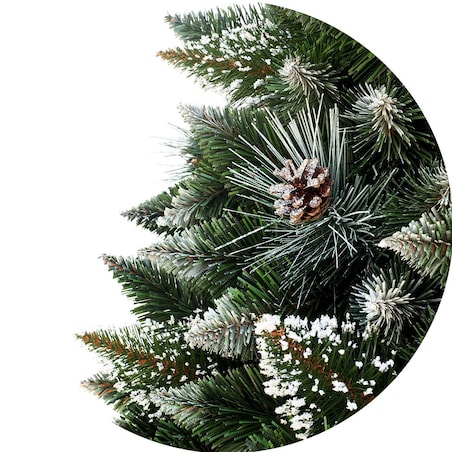 Choinka sztuczna Sosna srebrna z kryształkami na pniu