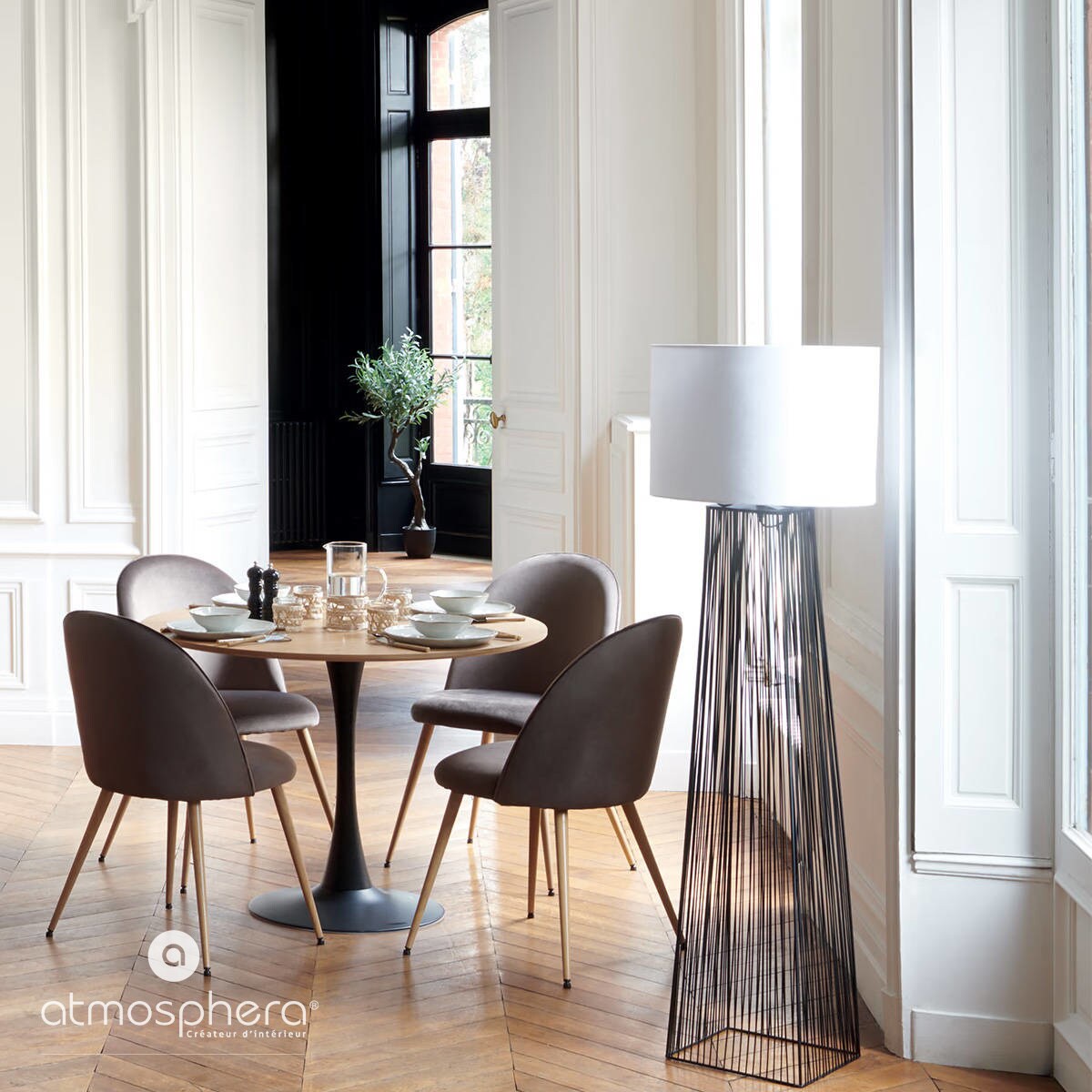 Stół do jadalni okrągły ELIAS, Ø 100 cm