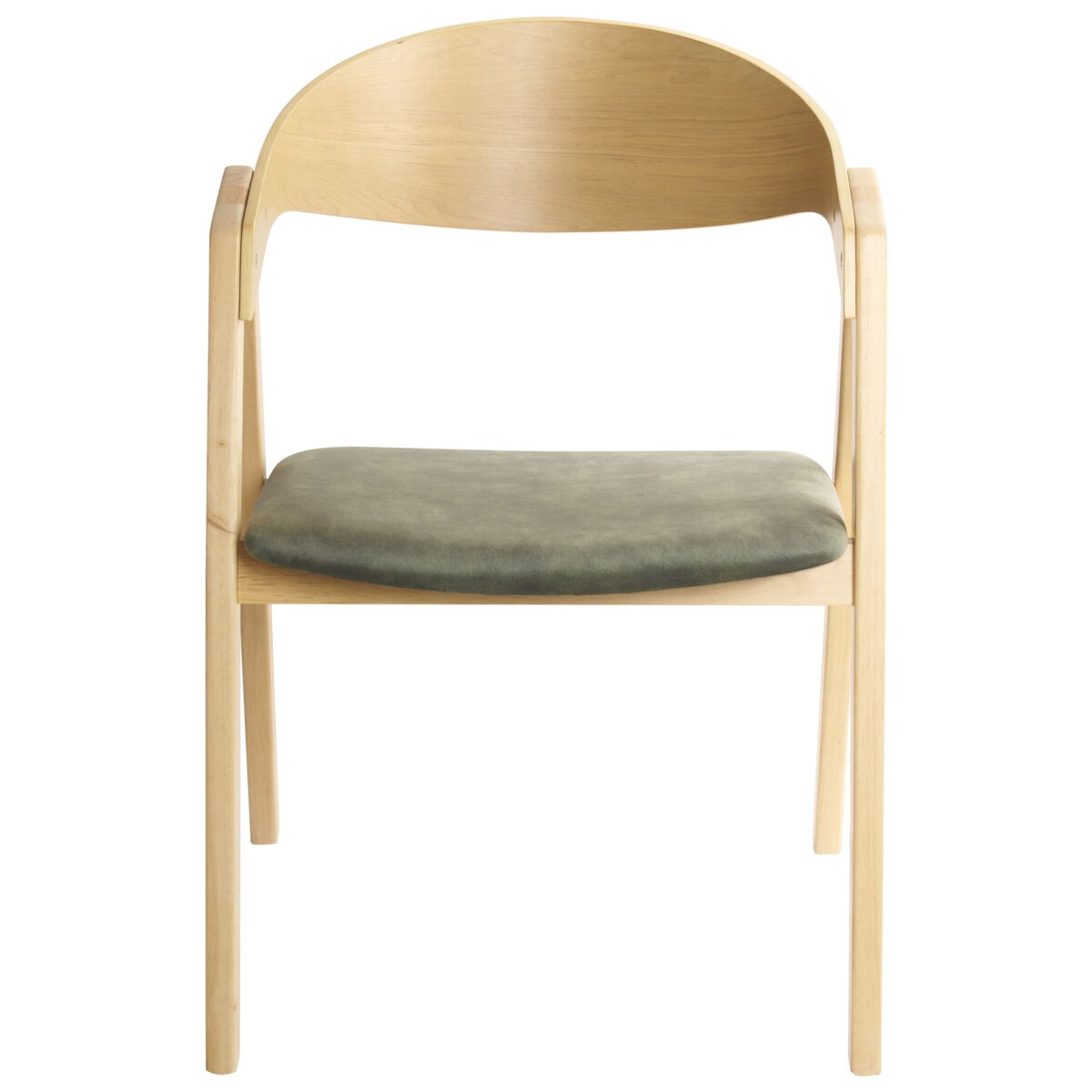 Krzesło do jadalni Zestaw 2 Ciemnozielony YUBA