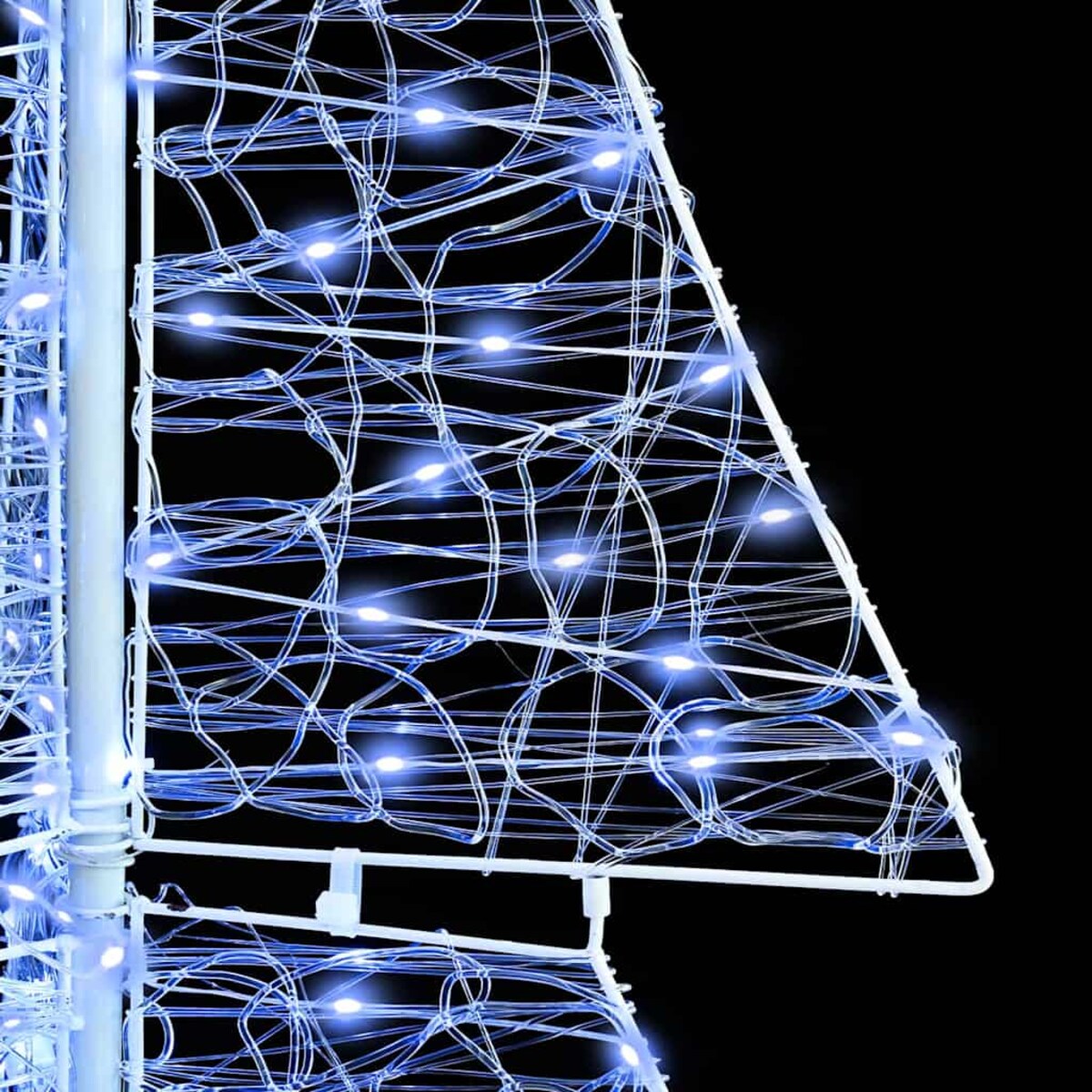 vidaXL Choinka z 240 diodami LED Zimna Biała 180 cm Akryl