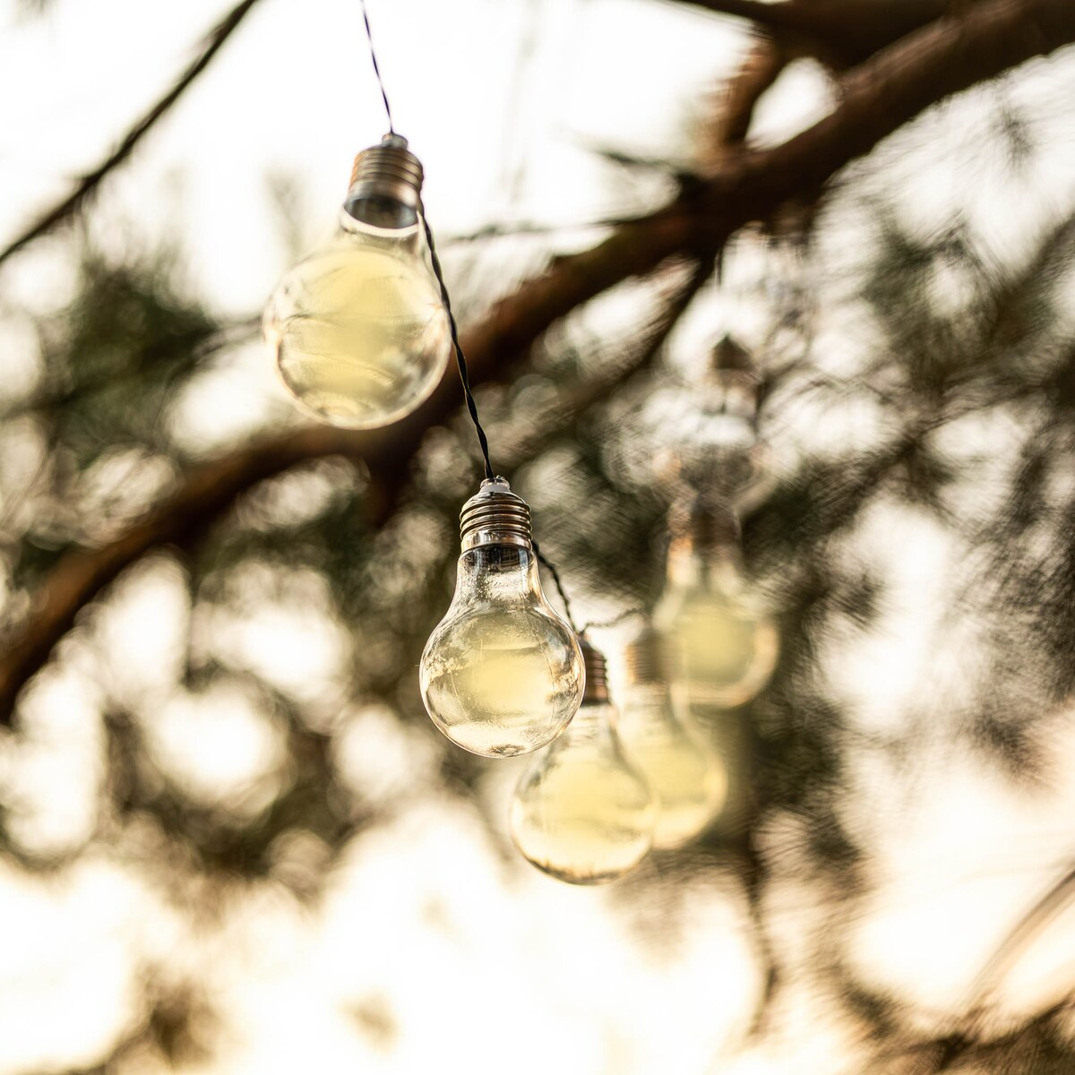 Girlanda ogrodowa PARTY, solarna, 10 lampek w kształcie żarówki