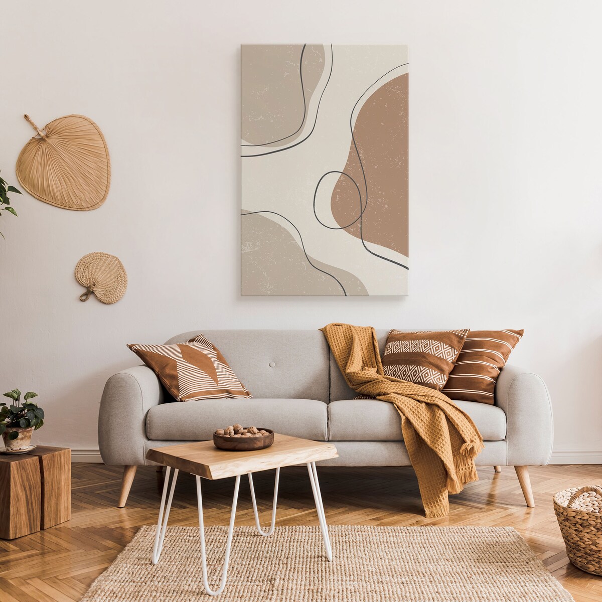 Obraz Abstrakcyjne Boho Kamienie 80x120cm