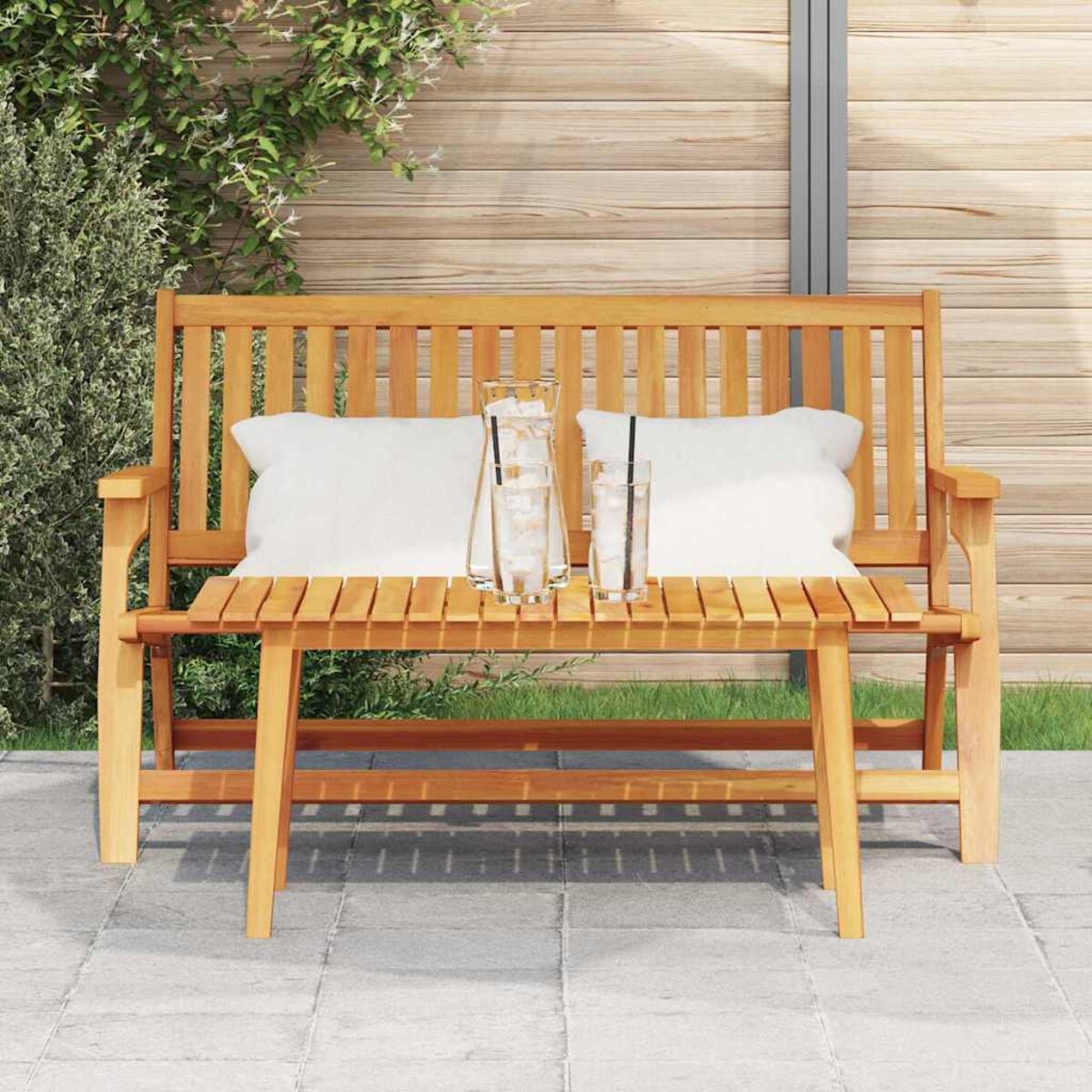 vidaXL Zestaw do jedzenia na zewnątrz Brązowy Lite Drewno Akacji