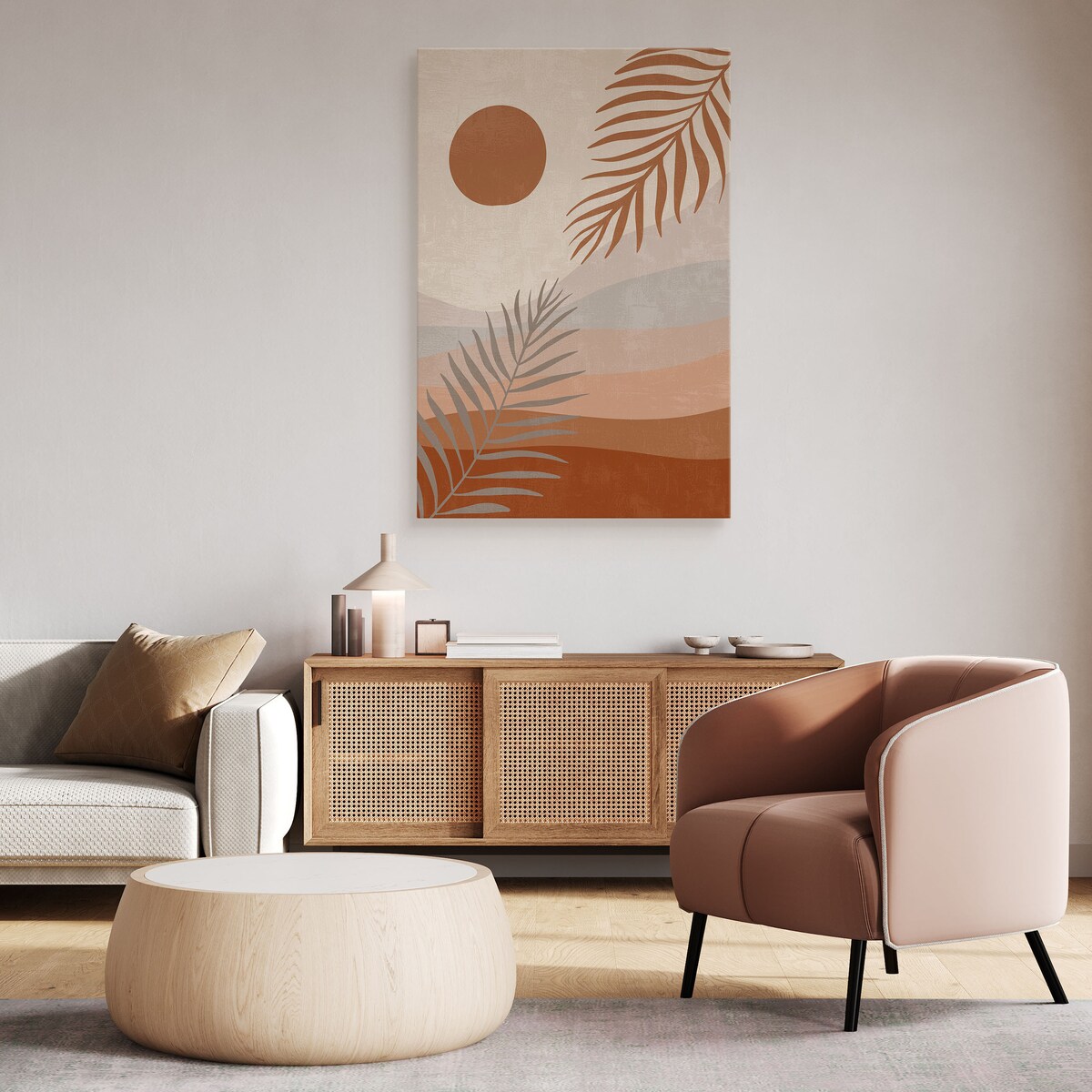 Obraz Boho Gałązki Palmowe 30x40cm