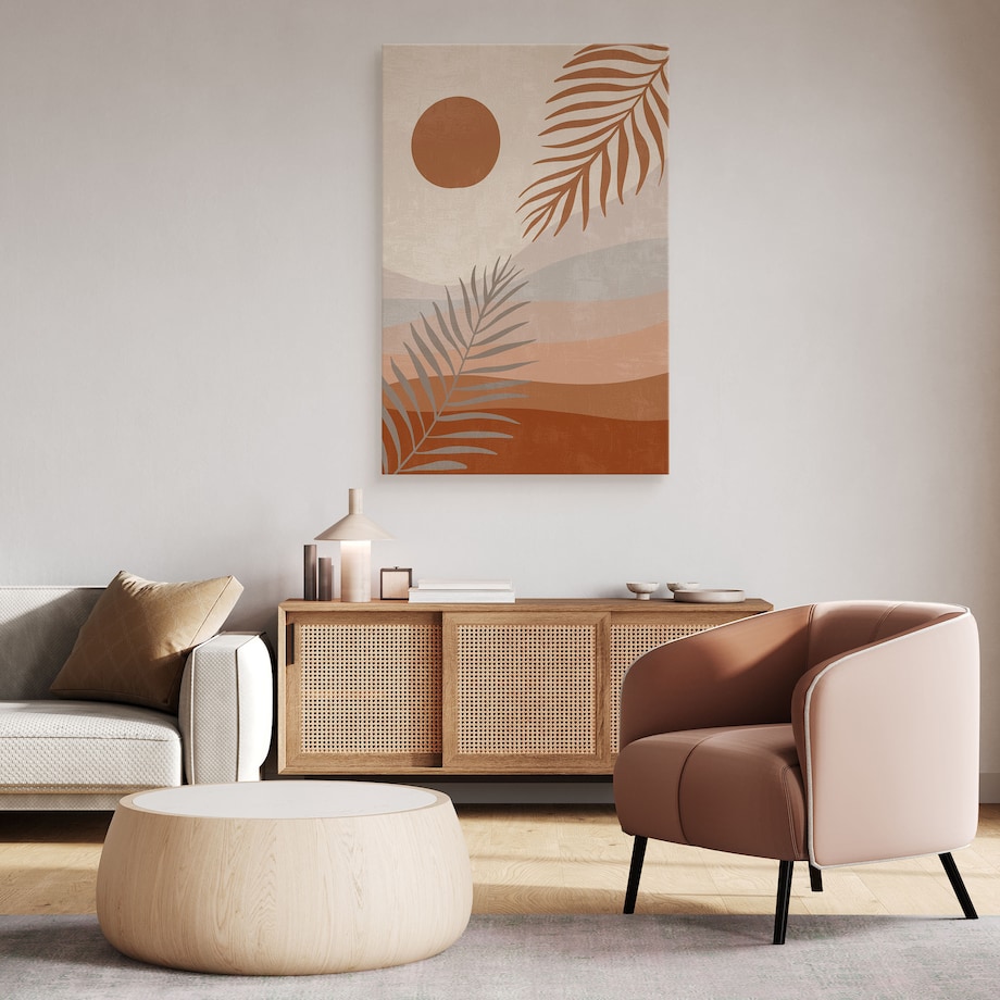 Obraz Boho Gałązki Palmowe 30x40cm