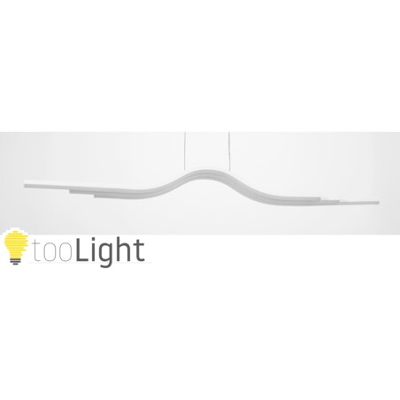 Lampa Sutitowa Wisząca Led Biała Nowoczesna +Pilot