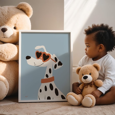 plakat stylowy dalmatyńczyk 70x100