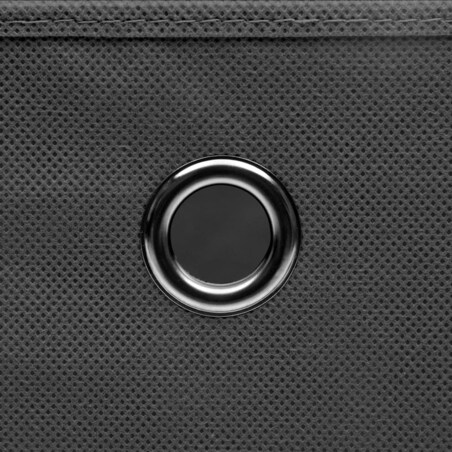 vidaXL Pudełka z pokrywami, 4 szt., 28x28x28 cm, szare