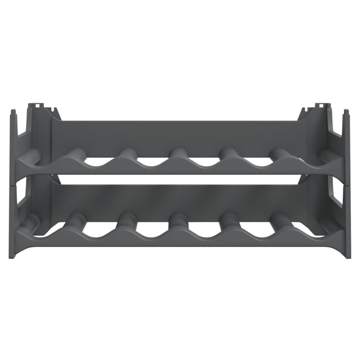 vidaXL Stojak na wino, na 12 butelek, PP, sztaplowany