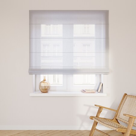 Roleta rzymska Capri 120x150 prześwitująca ecru