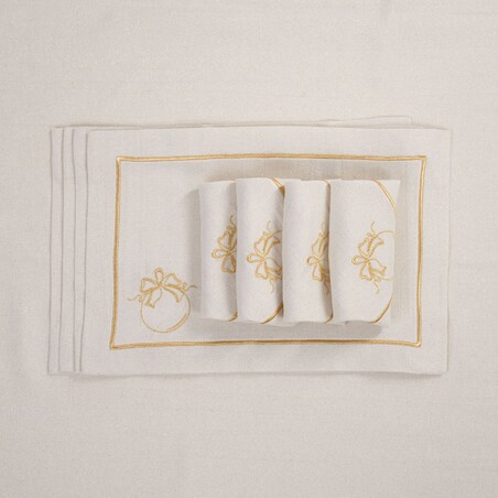 Serwetki Christmas Bauble Goldenline - 6 sztuk