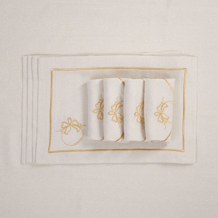 Serwetki Christmas Bauble Goldenline - 6 sztuk