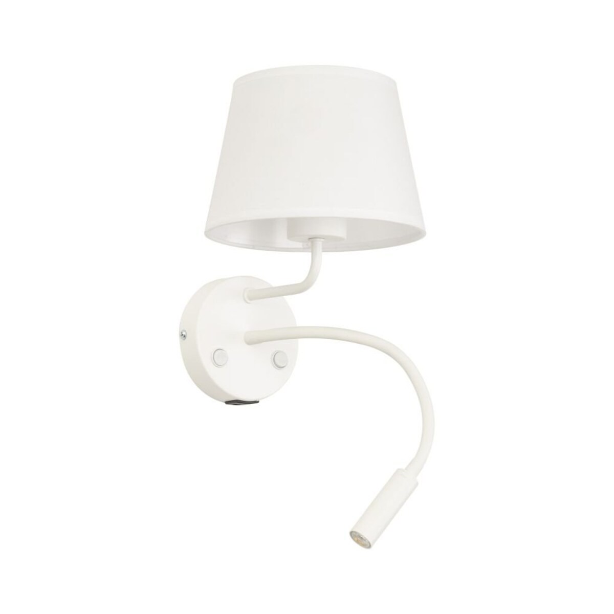 Kinkiet do czytania z USB MAJA WHITE TK Lighting biały, ruchome światło E27/G9 do sypialni i biura