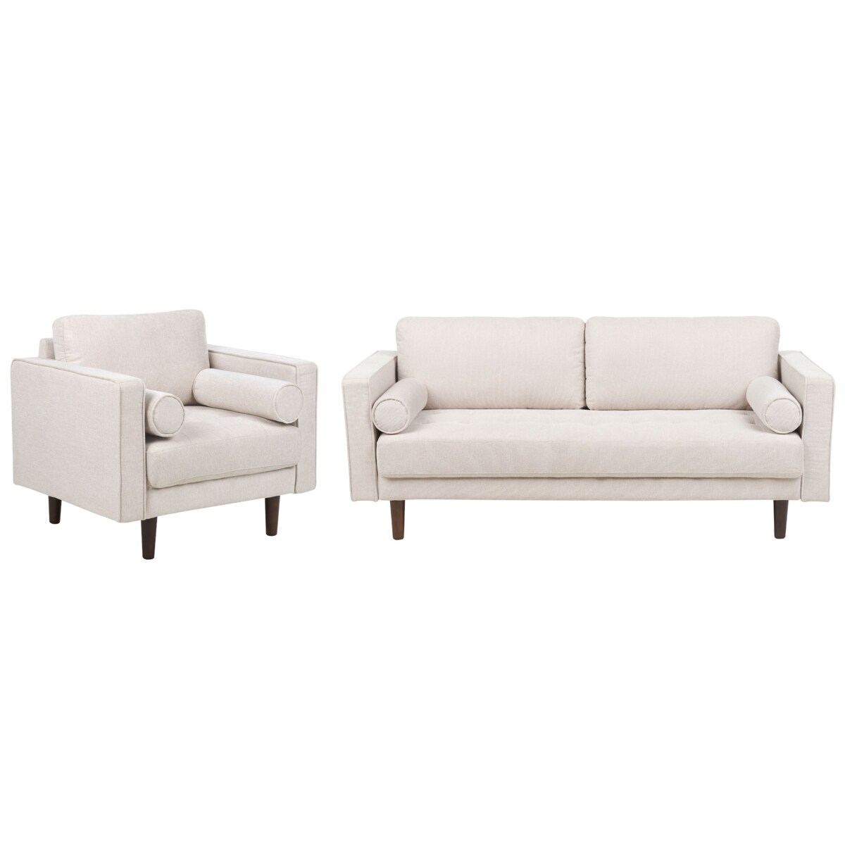 Komplet wypoczynkowy NURMO Jasnobeżowy dla 4 osób