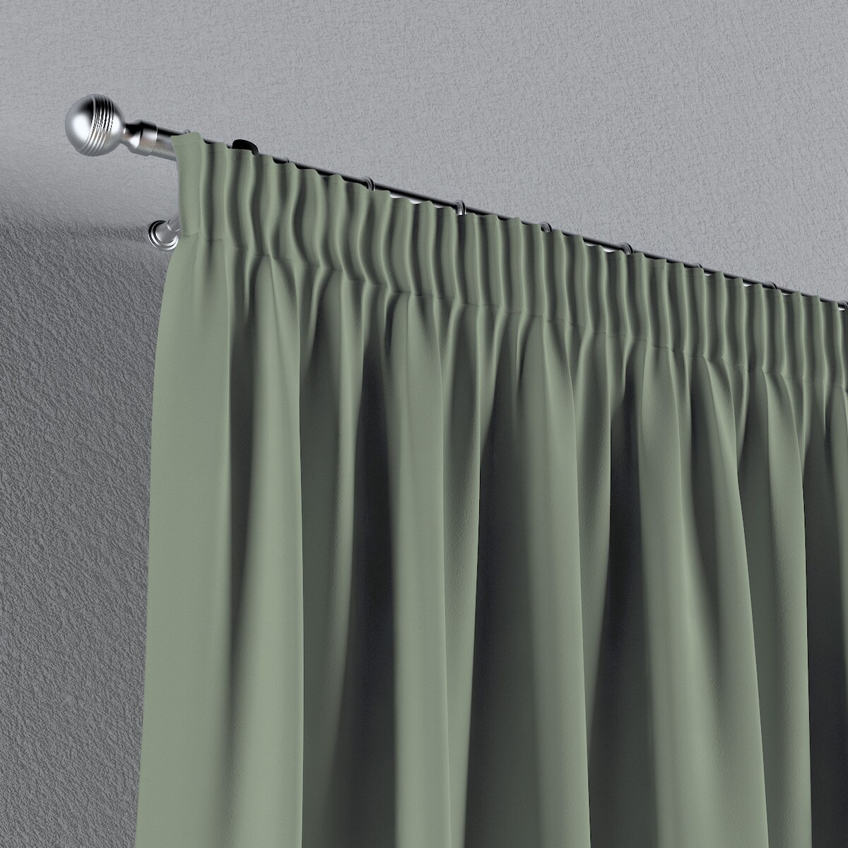 Zasłona na taśmie marszczącej 1 szt. 130x245 szałwiowy