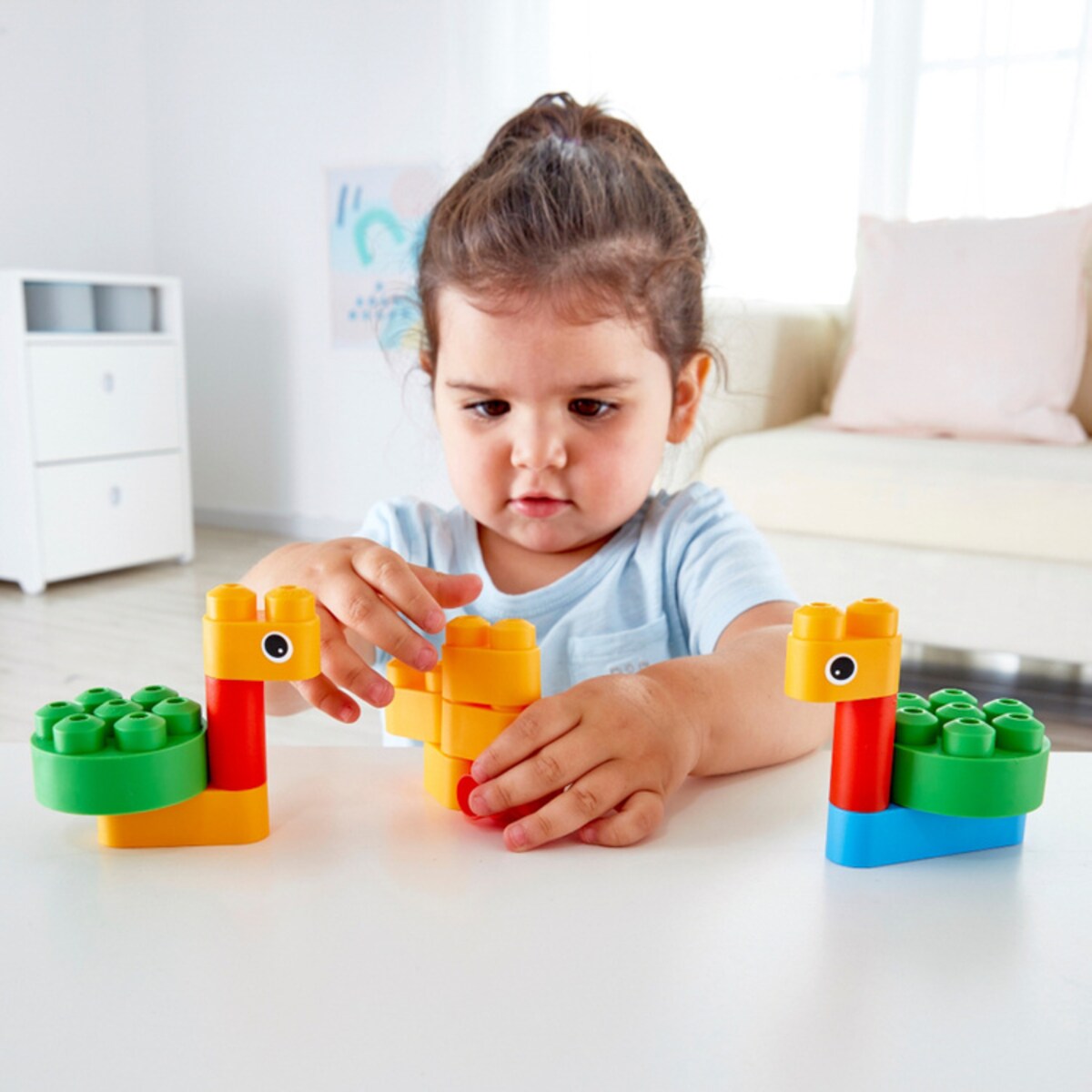 Miękkie Klocki Konstrukcyjne Ptaki i Zwierzęta 13 el. 18m+ PolyM