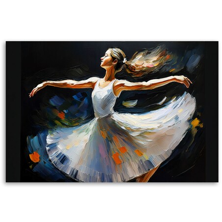 Baletnica Kobieta Taniec Obraz do salonu pokoju na ścianę 100x70