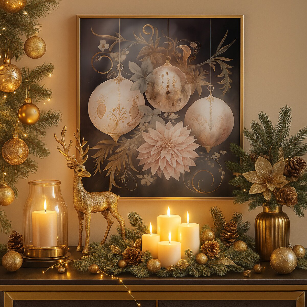 Plakat Stroik Bombki 70cm x 90cm