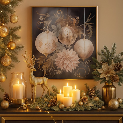 Plakat Stroik Bombki 70cm x 90cm