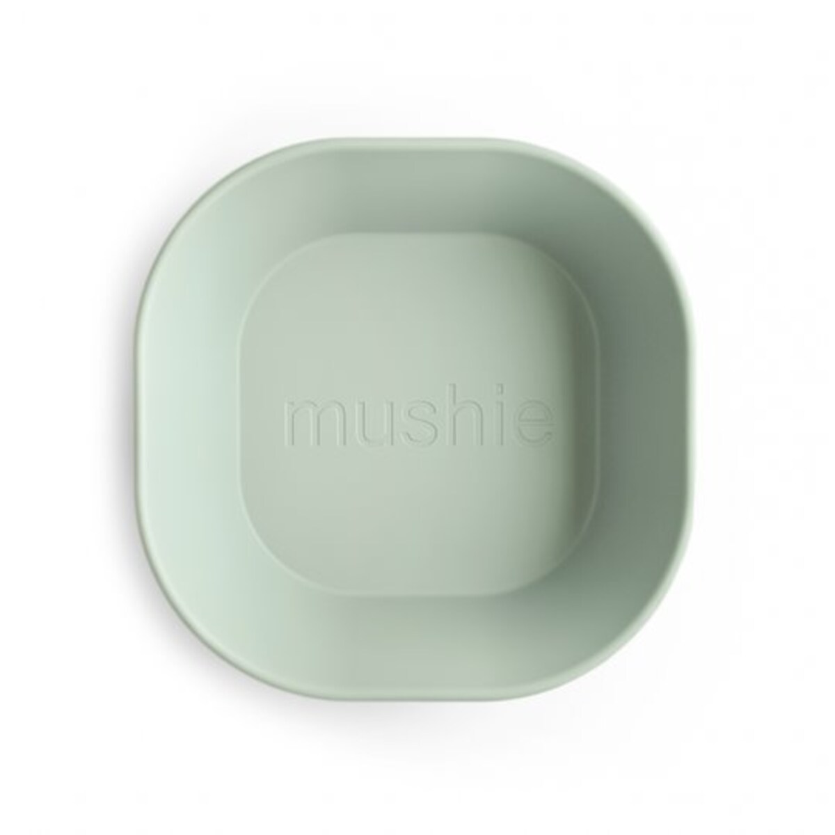 Mushie Miseczki dla dzieci kwadratowe 2-pak Sage
