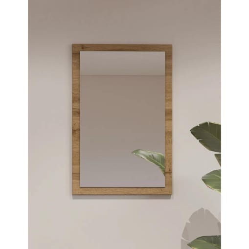 Lustro do przedpokoju CROSS 40x60cm dąb wotan