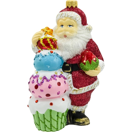 Bombka choinkowa: Święty Mikołaj cukiernik