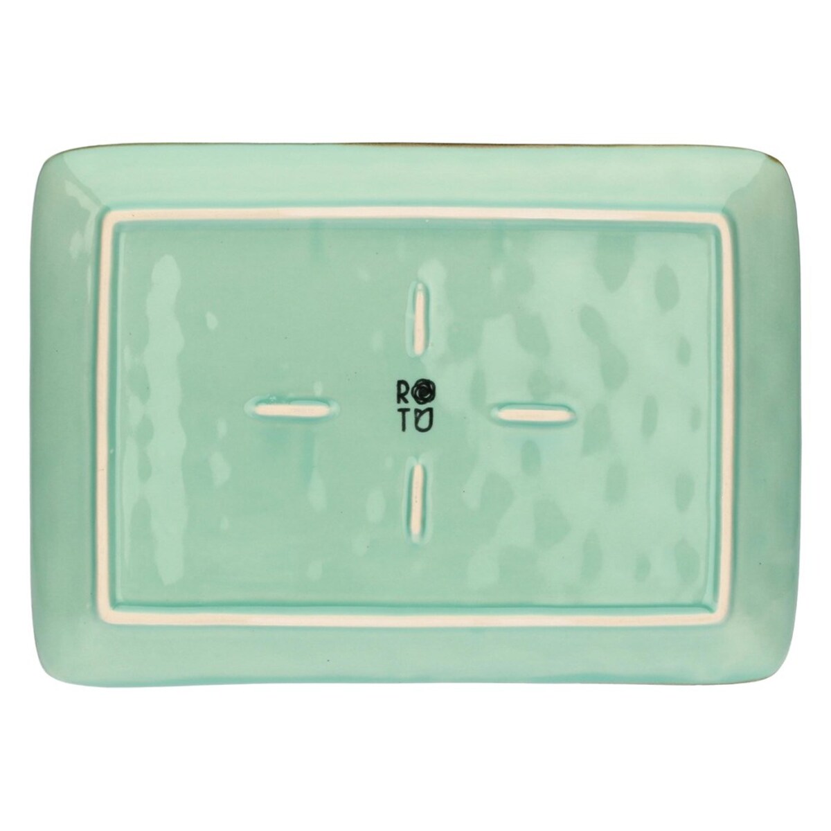 Zestaw 2 tac prostokątnych Concerto Verde Acqua - Miętowy, 27 x 19 cm
