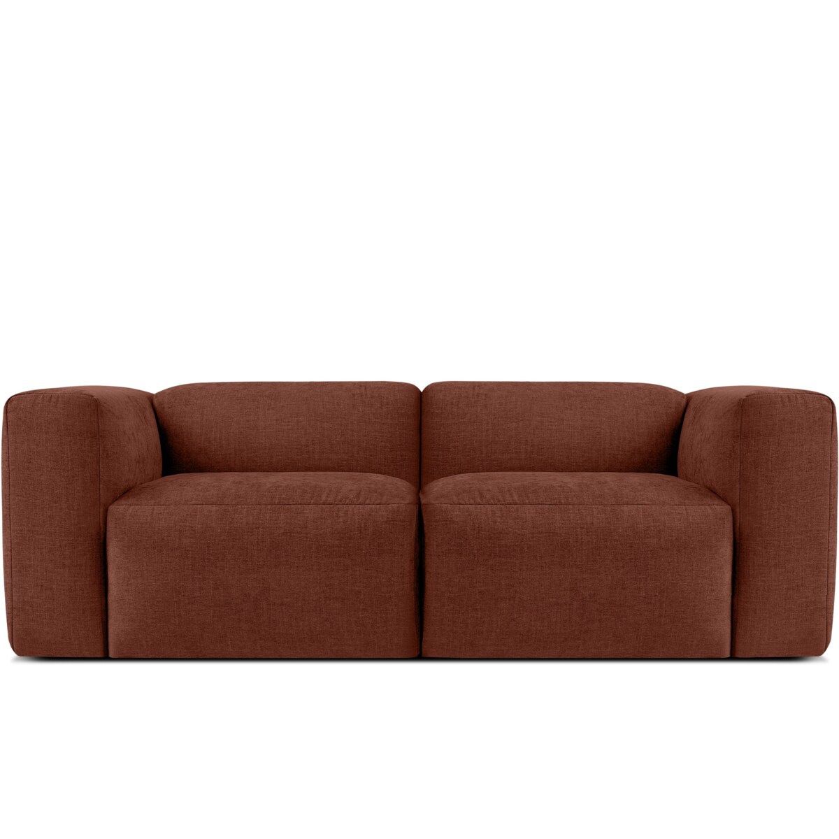 KONSIMO BUFFO 2-osobowa sofa z niezwykle miękkim i wygodnym siedziskiem, kolor pomarańczowy