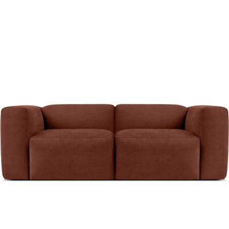 KONSIMO BUFFO 2-osobowa sofa z niezwykle miękkim i wygodnym siedziskiem, kolor pomarańczowy