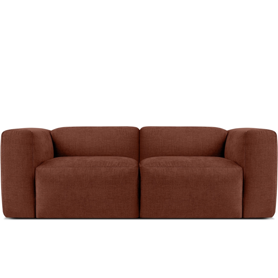 KONSIMO BUFFO 2-osobowa sofa z niezwykle miękkim i wygodnym siedziskiem, kolor pomarańczowy