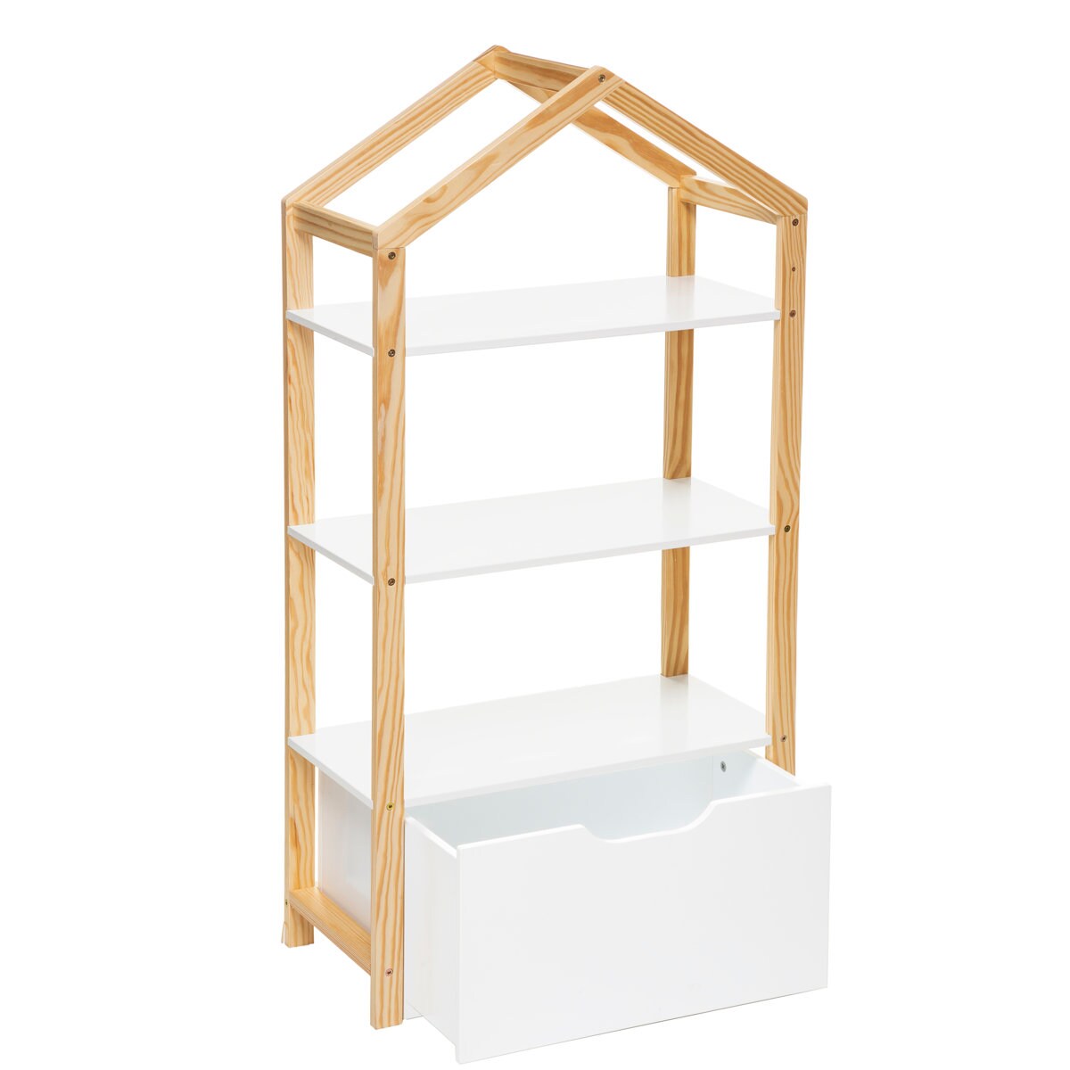 Regał na zabawki, Półka domek LENA, 60 x 30 x 120 cm