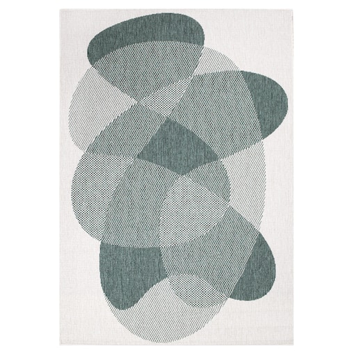 Funkcjonalny dywan na zewnątrz i do wnętrz, dwustronny DUO 58350 Zielony 80x150