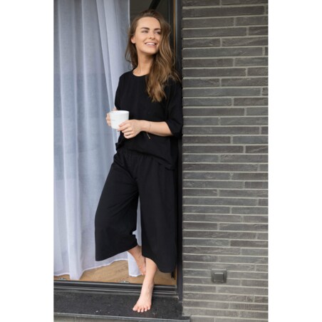 Piżama długa day&night czarna M/L