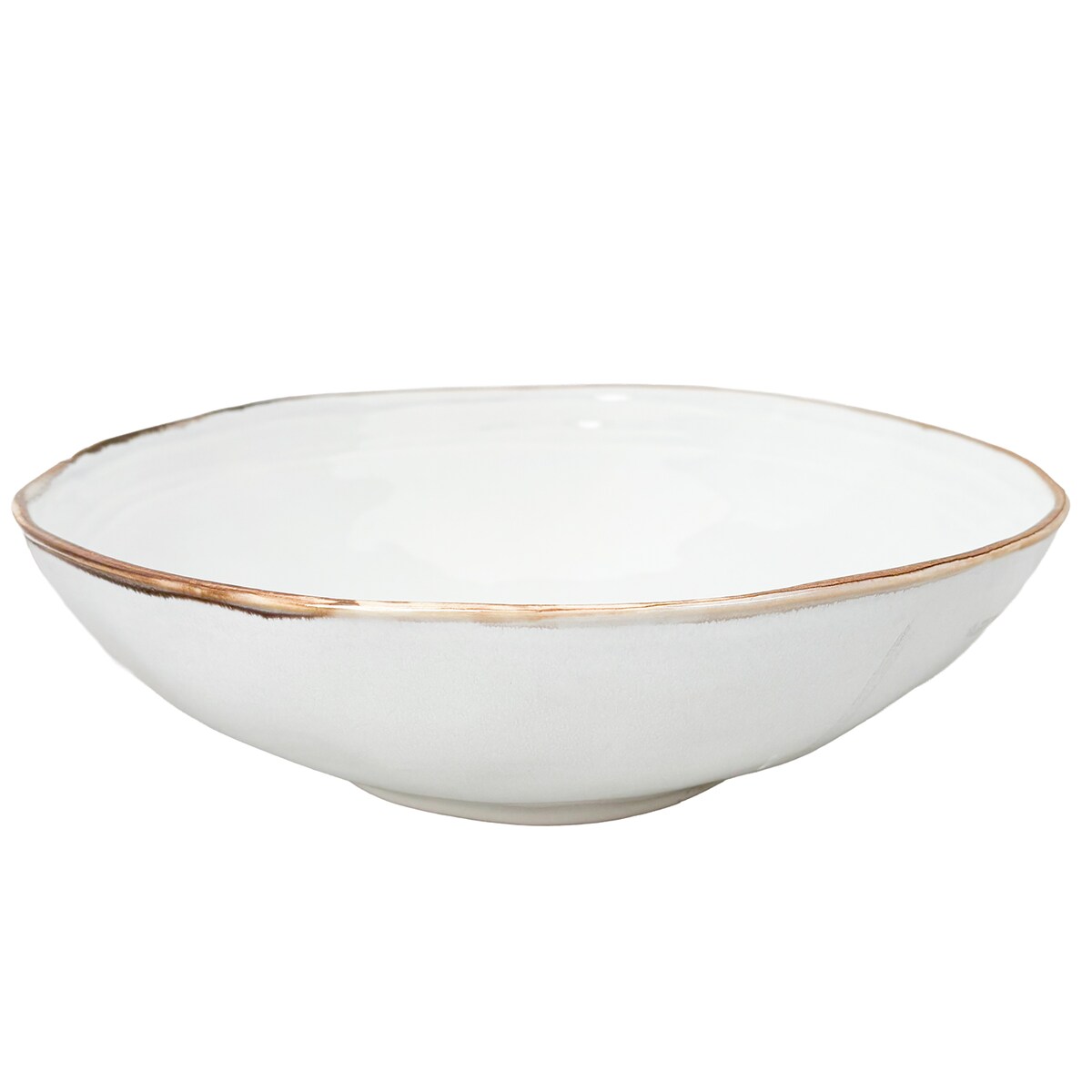 MISA MISKA NA OWOCE SAŁATKĘ PATERA 30cm CERAMICZNA BIAŁA OKRĄGŁA DO DOMU