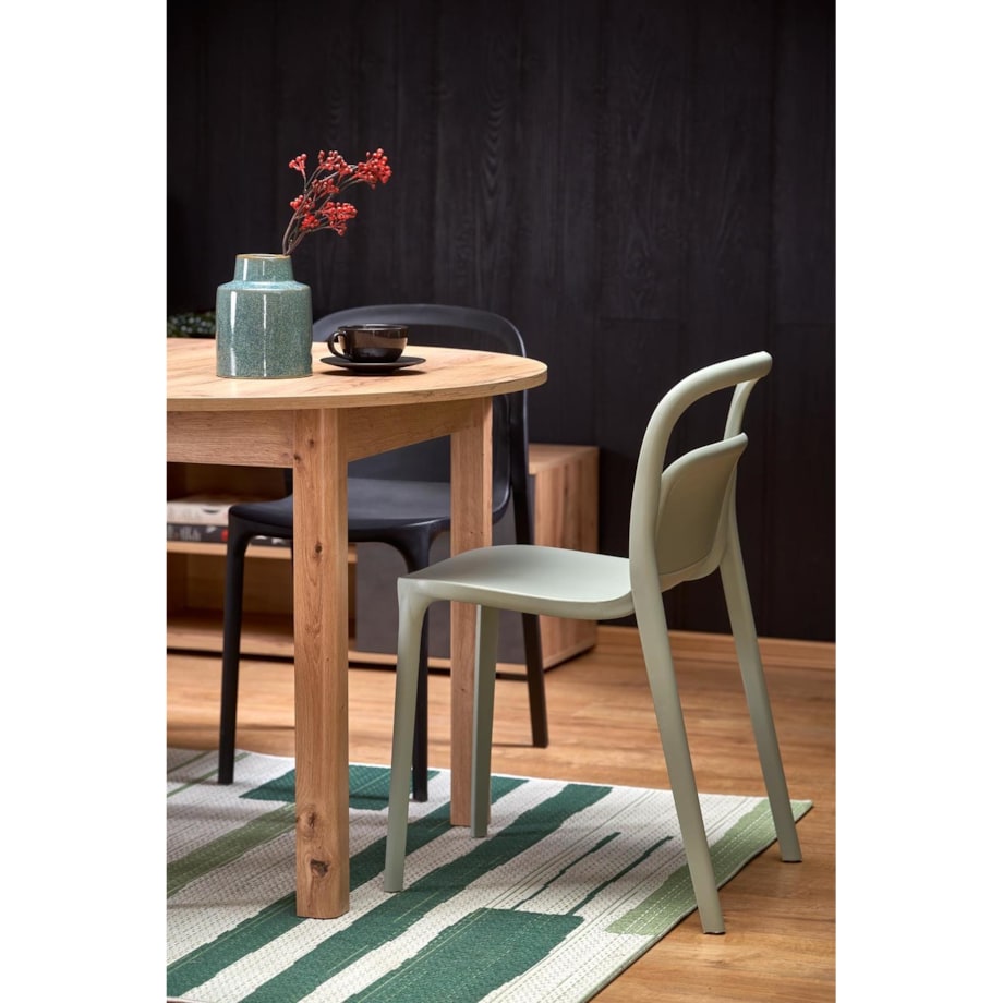 STÓŁ ROZKŁADANY Nigo dąb craft OKRĄGŁY BLAT 102x76 cm