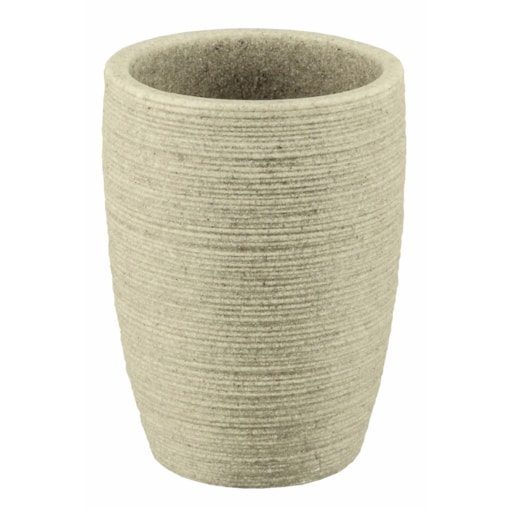 Kleine Wolke Sand Kubek łazienkowy kompozyt ceramiczny Eco Care beż macadamia