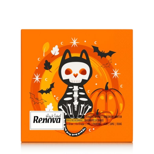 Serwetki stołowe Renova Kot szkieletor 20 szt