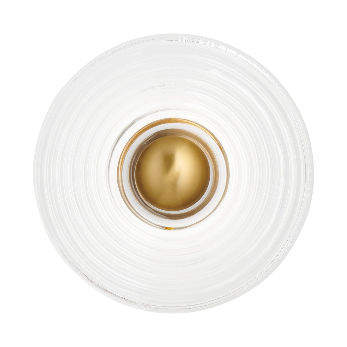 Lampa ścienna HELIOS 30 cm transparentno złota