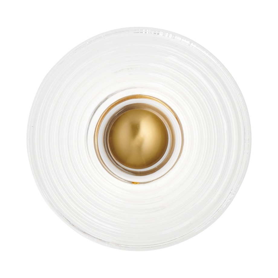 Lampa ścienna HELIOS 30 cm transparentno złota