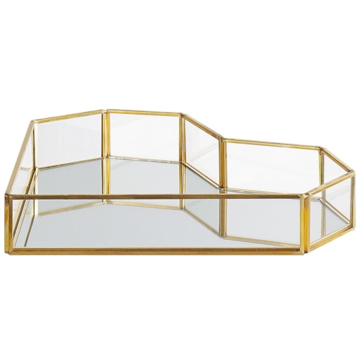 Taca dekoracyjna lustrzana złota PONTIVY